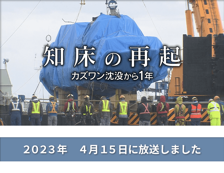 知床の再起　カズワン沈没から１年