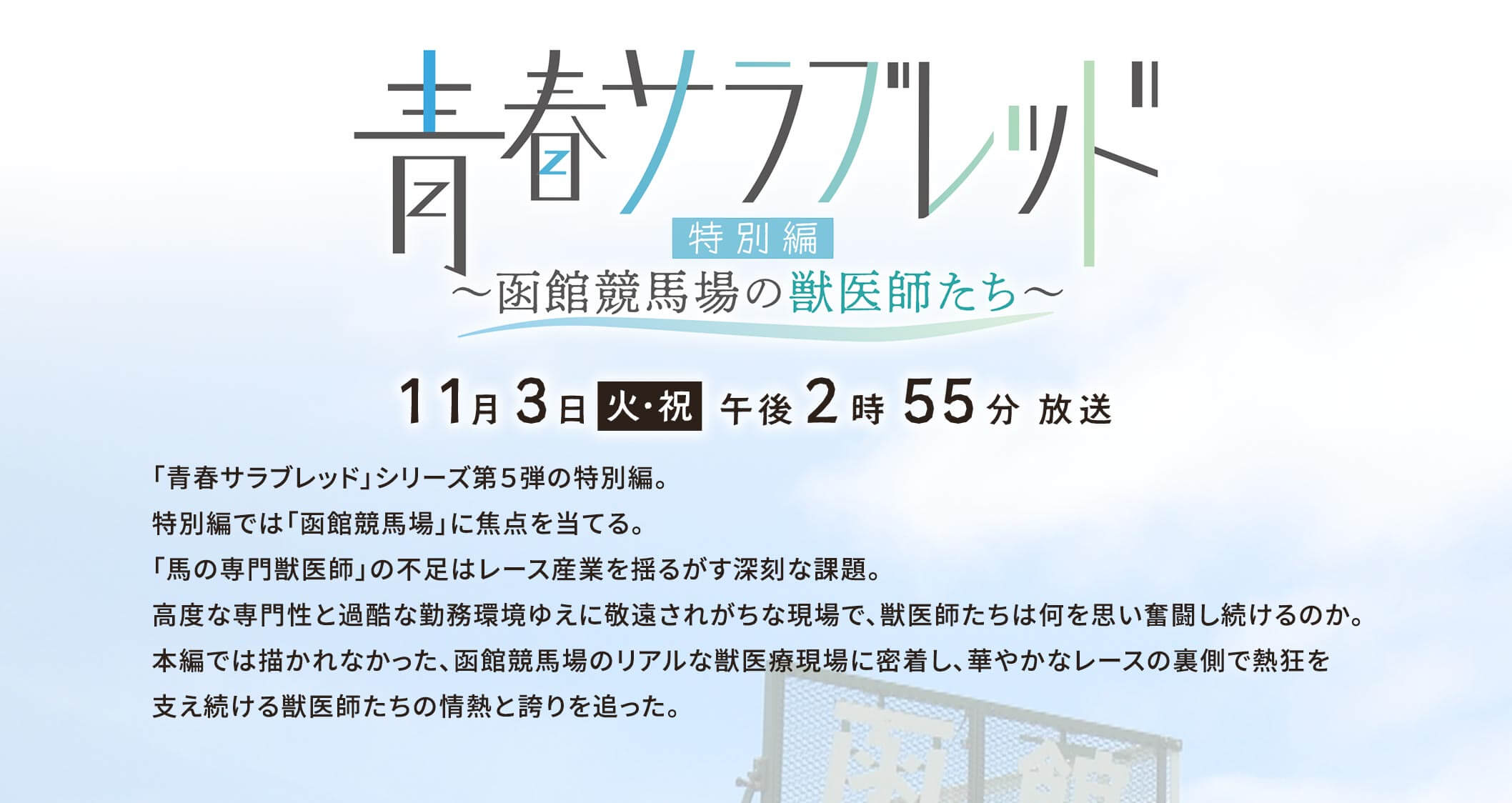 青春サラブレッド～馬に魅せられた若者たちの365日～