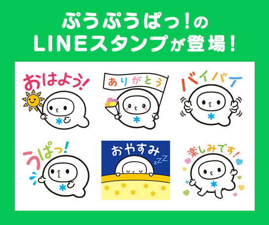 ぷうぷうぱっ！LINEスタンプ販売中！