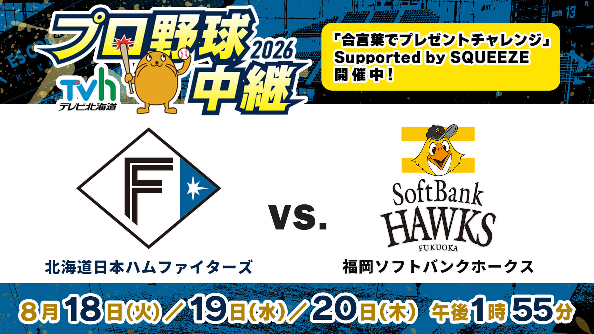 日本ハムファイターズVS福岡ソフトバンクホークス
